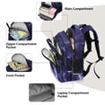 thumbnail image 5 of ALAZA Purple Lightning Marble School Backpack Elementary Bag Bookbag Travel Rucksack, 5 of 6