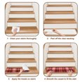 thumbnail image 6 of Red Buffalo Plaid Stair Treads Non Slip for Steps Rustic Farmhouse 7 Pcs Reusable Adhesive Stair Runner Mats for Dogs Elders Carpet Treads Rugs for Staircase 8x30 In, 6 of 9