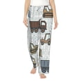 thumbnail image 2 of Lsque Tractor and Dumper Print Women's Pajama Pants, Lounge Pant - Comfortable Home Wear,Elastic Waistband, Stylish Design-Medium, 2 of 9