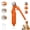 Orange 6th Generation, variant on 2-in-1 Cat Clippers & Dog Trimmers For Large Medium Small Dogs Cats Claw Trimmer Quick Sensor And Safety Guard Usb Rechargeable With 2 Led Lights