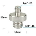 thumbnail image 3 of CAMVATE 1/4" & 3/8" Thread Screw Bolt Mixture Set for DSLR Camera Cage Rig & Accessories Assembly, 20 Pieces, 3 of 5
