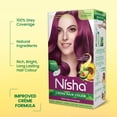thumbnail image 5 of (6 pack) Nisha Creme Hair Color | Permanent Long Lasting Wine Hair Dye Color Kit | Wine Burgundy | 5.07 Oz, 5 of 11