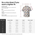 thumbnail image 2 of Cauagu Pirate Skull And Anchor Men's Short Sleeve Button Down Hawaiian Shirt for Men Bowling Shirts Casual Summer Beach Shirt,X-Large, 2 of 6