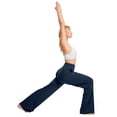 thumbnail image 4 of Pantalones Mujer Pierna Ancha Talovee Azul Marino Cintura Alta con Bolsillos XX-L, 4 of 5