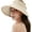 1pack-beige, variant on Women's Sun Visor Hats Wide Brim Straw Beach Hat Ponytail Hats for Women Foldable Floppy