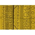 thumbnail image 1 of Ahgly Company Machine Washable Indoor Rectangle Oriental Yellow Industrial Area Rugs, 2' x 4', 1 of 4
