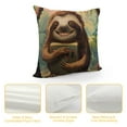 thumbnail image 4 of FUMJ Sloth Print Throw Pillow Covers Soft Couch Cushion Covers Durable Cushion Cases Square Pillowcases for Home Decor, 4 of 5