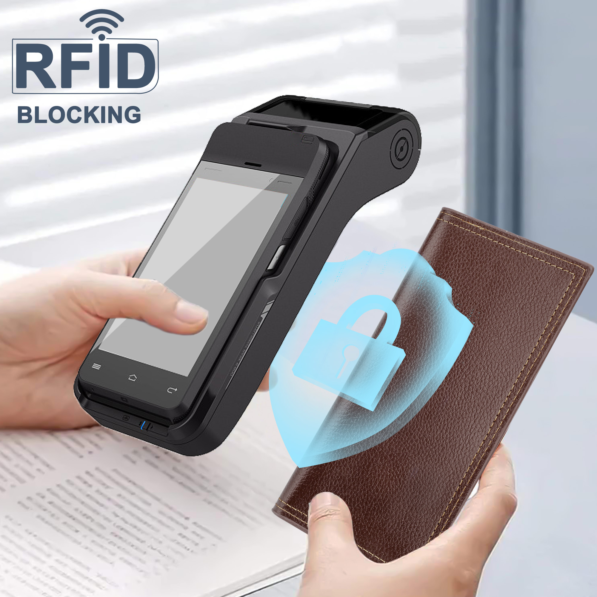 EEEkit Long Bifold Wallet for Men, RFID Blocking photo 6