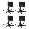 thumbnail image 6 of WHAMVOX  4 Pcs Utensils Holder Rotating Rotary Folding Sticky Hook Wall Mount, 6 of 8