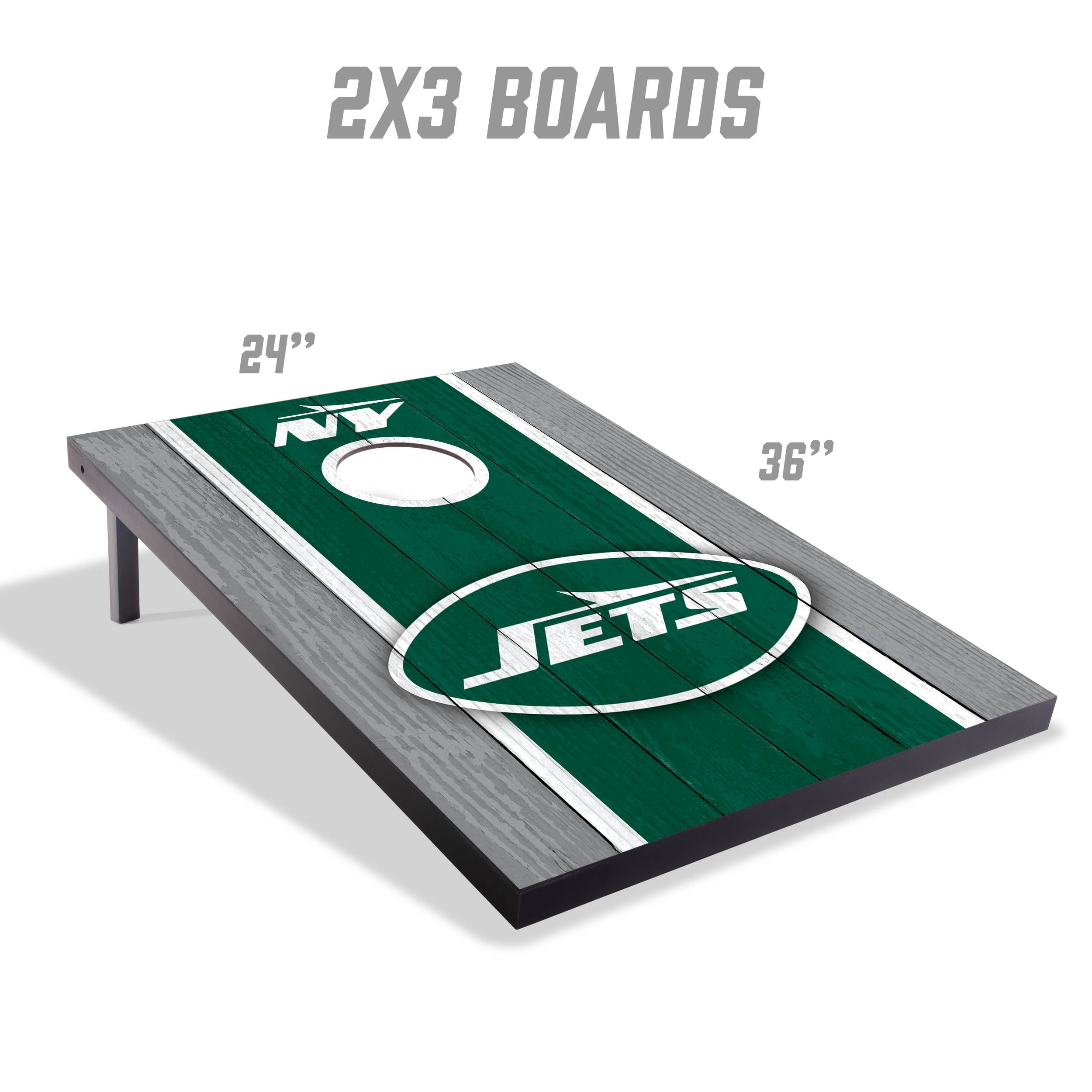 YouTheFan NFL New York Jets 2' x 3' MDF Cornhole Game
