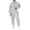 White, variant on 2026 New!Women's 2 Piece Half Zip Sweatshirt Jogger Sweatpants Tracksuit Lounge Set 2026 Clothes