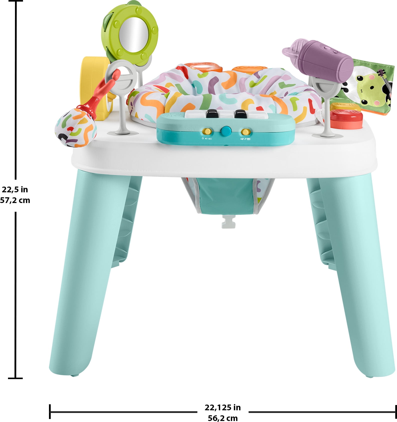 Fisher-Price 3-in-1 Hit Wonder Baby Activity Center & Toddler Play Table with Music & Lights