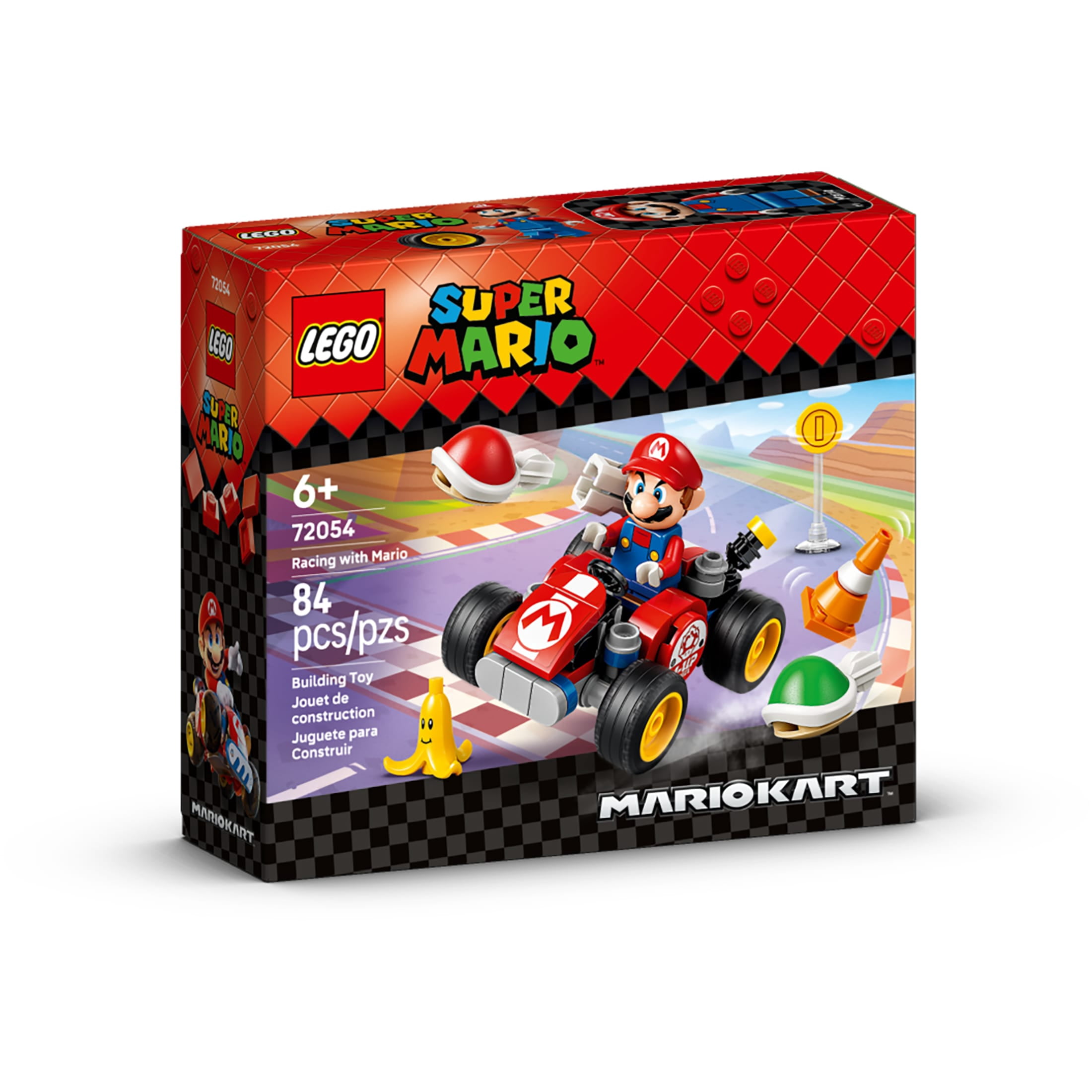 LEGO Super Mario Kart – Racing with Mario - Building Toy for Boys & Girls, Ages 6+ - Gift Idea for Birthdays - Nintendo Toy for Kids - 72054