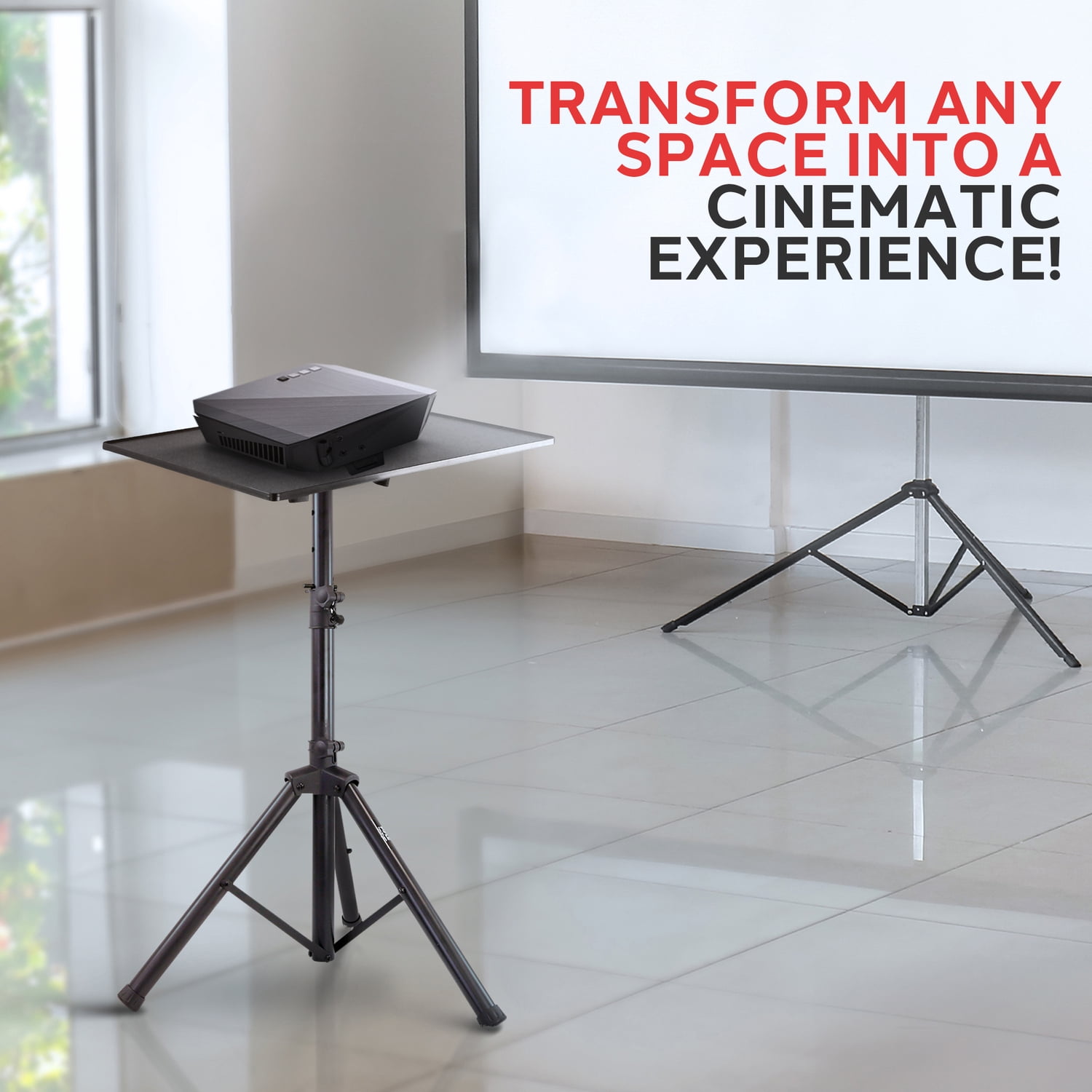 Pyle 33-In. to 49-In. Projector Laptop Stand