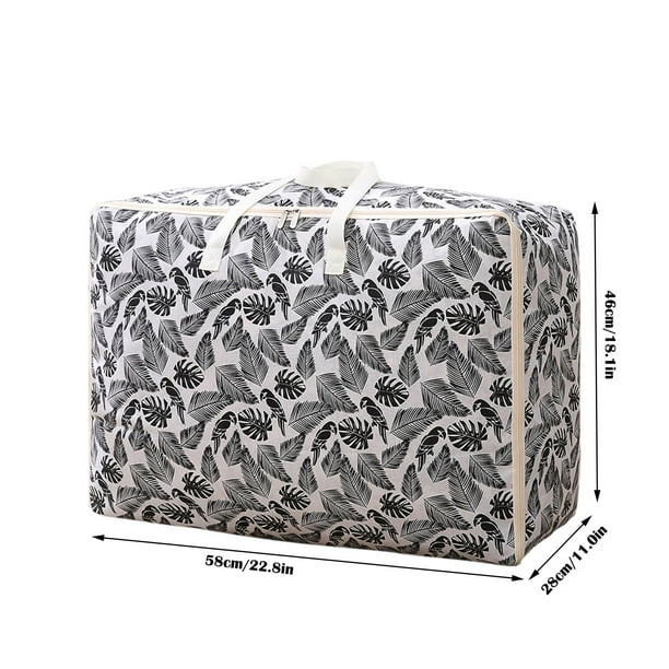 Bolsa de almacenamiento de gran capacidad con asa Bolsa de almacenamiento de gran capacidad Cubo de almacenamiento plegable para edredón Manta y almohada Wmkox8yii HFSH1260