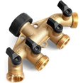 thumbnail image 1 of Faucet Y Selector 4 Outlet Valves, Brass Faucet Connector 4 Way, 1 of 5
