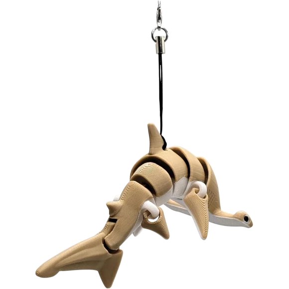 shiyou-Hammerhead Shark Keychain u2013 3D Printed Novelty Key Chain Charm Gift for Women Men, Handbag Purse Backpack Car