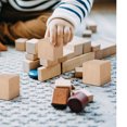 thumbnail image 3 of Educational Cube Block Toy 4Pcs Blocks Wooden for Creative Play and Math Skills Khaki, 3 of 9