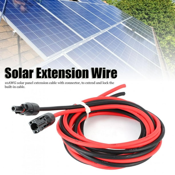 Tebru Solar Extension Wire,10AWG Solar Extension Cable,Outdoor 10AWG