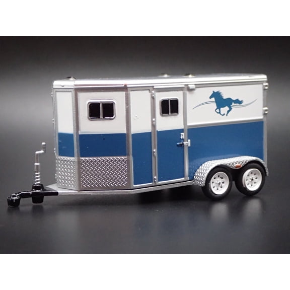 Open Box HORSE TRAILER W/ HITCH RARE 1/64 SCALE GREEN MACHINE DIORAMA DIECAST MODEL CAR