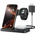thumbnail image 1 of Cargador inalámbrico DUMTERR 3 en 1 para iPhone, Apple Watch y AirPods, 1 of 7