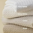 thumbnail image 5 of Luxury Waffle Duvet Cover Queen Size - Textured Duvet Cover Set, Soft, Breathable Bedding Set (90"x90") with 2 Pillow Shams for All Season, Linen, Comforter Sold Separately, 5 of 9