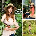 thumbnail image 7 of FURTALK Womens Wide Brim Sun Hat UPF 50+ Summer Straw Beach Hat with Wind Lanyard- Beige- L, 7 of 7