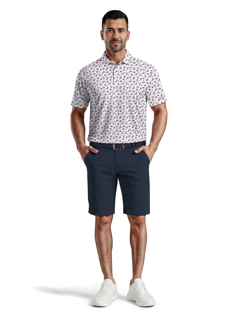 Ben Hogan Men's & Big Men's Performance Lobster Print Golf Short