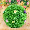 thumbnail image 3 of Paokuoon UV Resistant Artificial Plant Topiary Ball Realistic Multi Layer Fake Boxwood Ball Decoration, 3 of 6