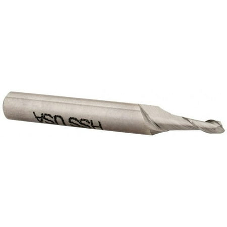 

Made in USA 0.085 0.255 LOC 3/16 Shank Diam 1-1/2 OAL 2 Flute High Speed Steel Square End Mill Single End Uncoated Centercutting