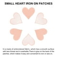 thumbnail image 4 of Uxcell Heart Shaped Iron on Patches Light Pink Embroidered Applique Patches for Clothing Repairing 15PCS 2.8"x2.7", 4 of 6