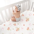 thumbnail image 6 of Plushii Baby Crib Sheets Fitted 4 Pack for Boys & Girls, 52'’ x 28'' Soft Microfiber Toddler Bed Sheets for Standard Crib & Toddler Mattresses (Daisies), 6 of 6