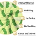 thumbnail image 4 of LHSHID Pickle Blanket Gifts Funny Throw Blanket for Adults Kids Lightweight Plush Soft Cozy Warm Flannel Blankets for Bed Couch, 4 of 8