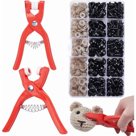 Safety Eye Tool Crochet Tools 230Pcs Crochet Safety Eye Craft Eyes Stuffed Animals Safety Eyes Making Supplies for DIY Puppet Plush Animal Making for DIY
