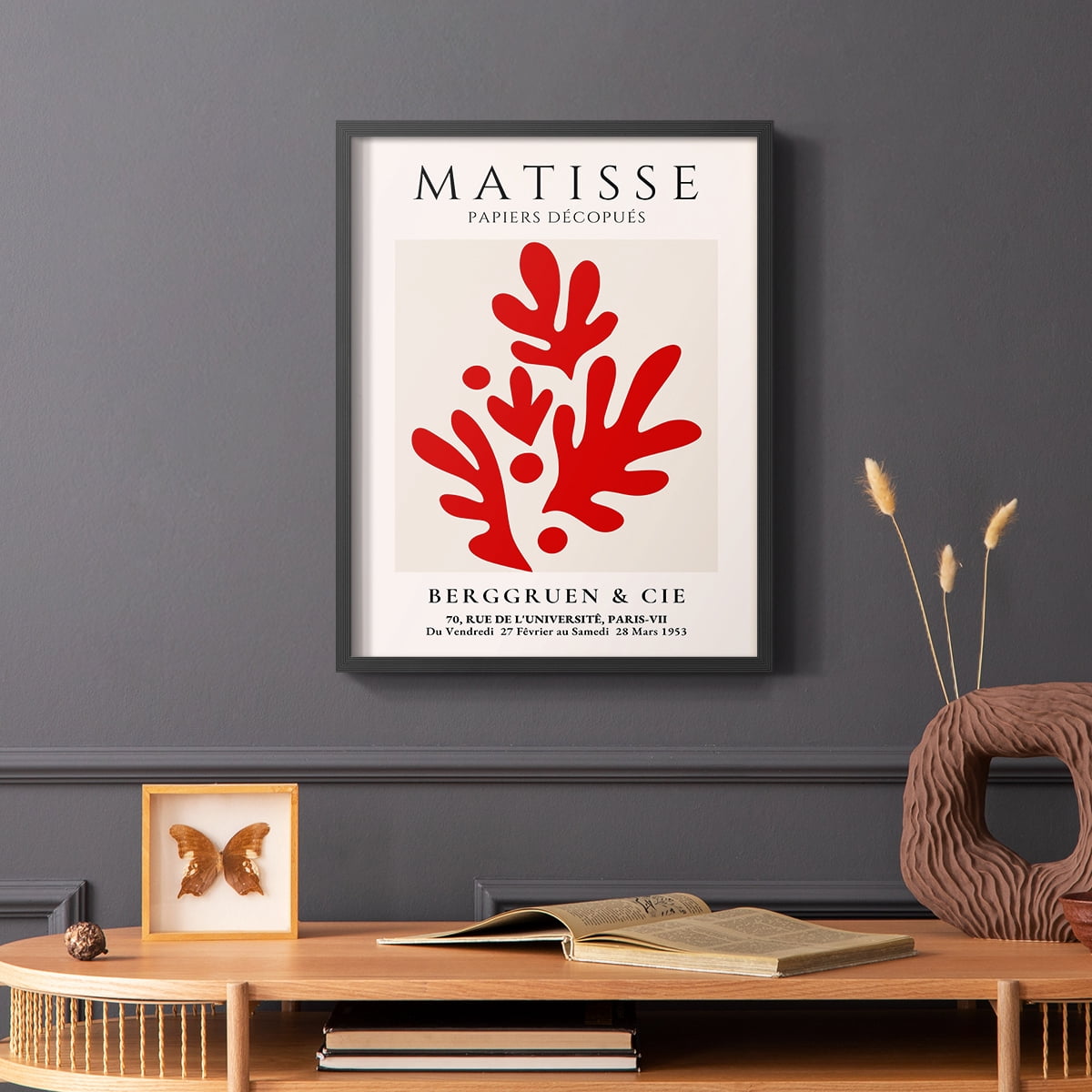Matisse CLXIX Framed Print in Black Solid Wood 8 x 10 Framed Print