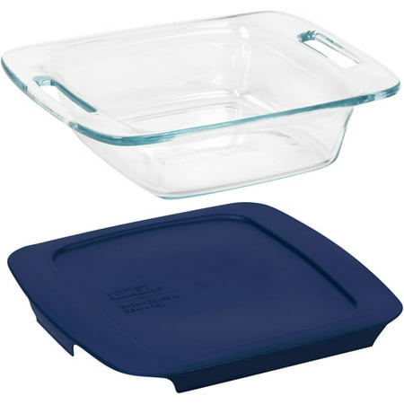 Pyrex Easy Grab 8" Square Baking Dish with Cover, Glass
