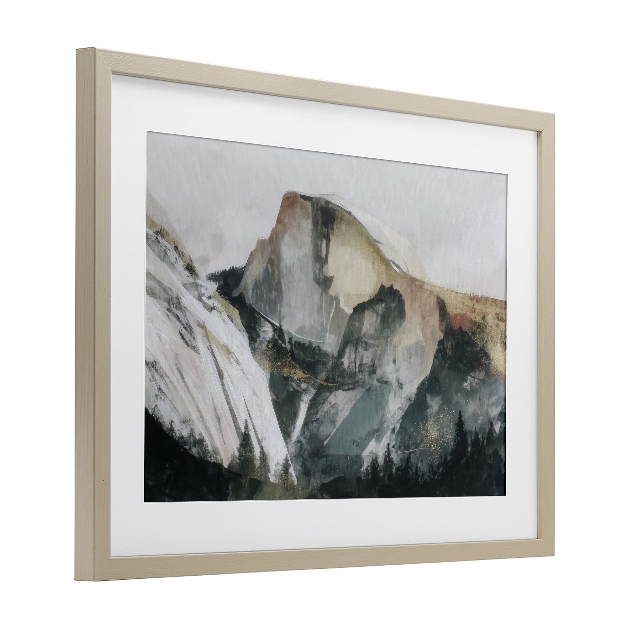 Stupell Industries Abstract Sierra Nevada Mountain Birch Framed Print Under Glass, design by Chromatic Storm Studio