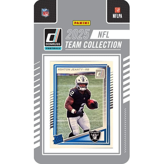 2025 Donruss Factory Sealed Team Set Las Vegas Raiders Bowers Jeanty RC