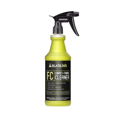 Suds Lab FC Carpet & Fabric Cleaner Interior Upholstery, Car Detailing for Seat, Cloth, Stains and Removes Odor with Clean Fresh Scent, 32oz.
