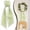 Green, variant on Wreath Sash For Front Door Cotton Wreath Satin Sash Garland Ribbon Accessories (3.7*60in)