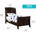 thumbnail image 2 of Glory Furniture Ashford Twin Panel Bed in Cappuccino, 2 of 2