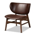 thumbnail image 1 of Baxton Studio Marcos Brun Foncé et Noyer Brun Fauteuil d'Appoint en Bois Fini, 1 of 9