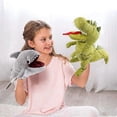 thumbnail image 5 of Plush Dinosaur Hand Puppet T-Rex with Open Movable Mouth for, 5 of 5