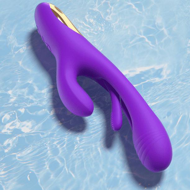 Rabbit Vibrator Adult Sex Toys for Women G Spot Clitoral Stimulator Dildo with 7 Powerful Vibration Modes Purple