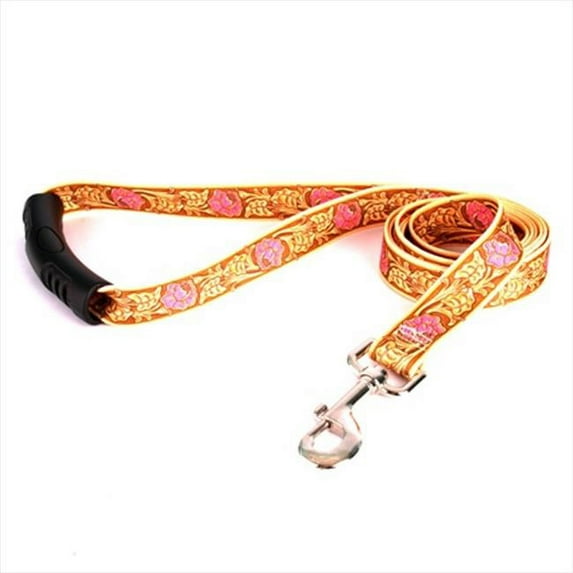 Yellow Dog Design LRP106LD-EZ 1 in. x 60 in. Leather Rose Pink EZ-Lead