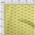 thumbnail image 2 of oneOone Viscose Chiffon Yellow Fabric Fish Sewing Fabric By The Yard Printed Diy Clothing Sewing Supplies 42 Inch Wide, 2 of 5