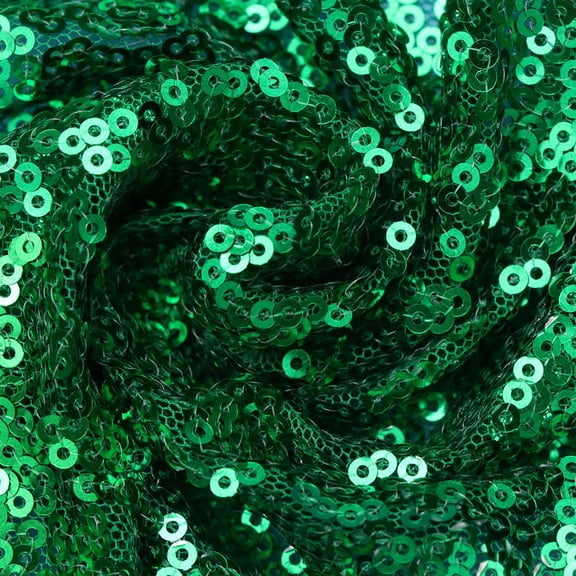 Amosfun Green Sequin Table Runner and Party Table Cover for Dining, Entryway, and Event Decoration