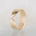 thumbnail image 3 of DBESTSTUDIOS Gold V Shape Matching Band Wedding Band Ring Bridal Ring Set V shape Gold Band Ring For women Handmade Band Ring Plain Anniversary Band, 3 of 3