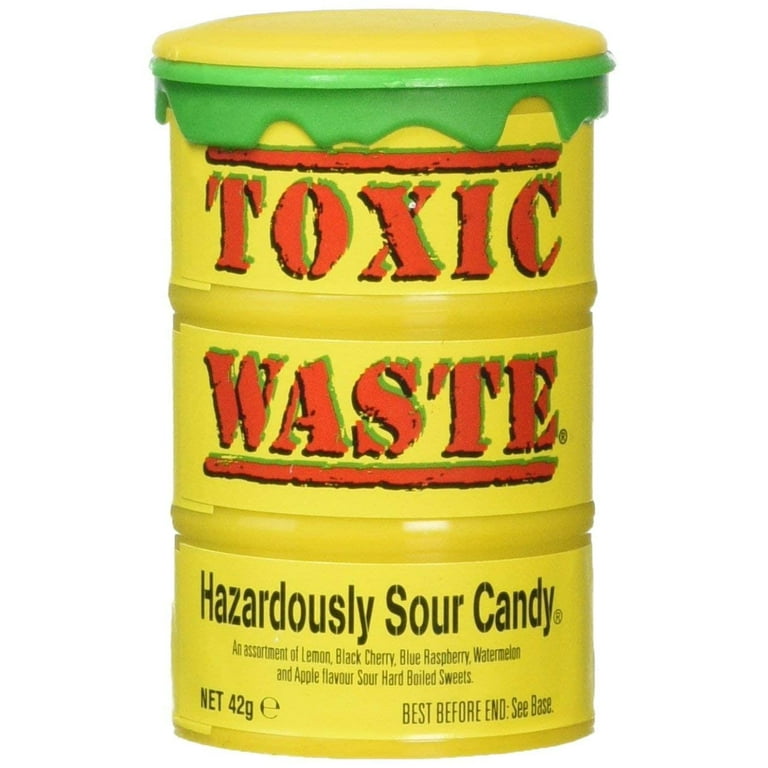 Toxic Waste Assorted Hazardously Sour Candy 1000 Pieces - 3kg