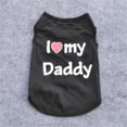 thumbnail image 2 of Newway Pet Dog Shirts I Love My Mommy/Daddy Clothes Doggy Slogan Costume Cute Vest for Puppy Small Dogs Cat, 2 of 3